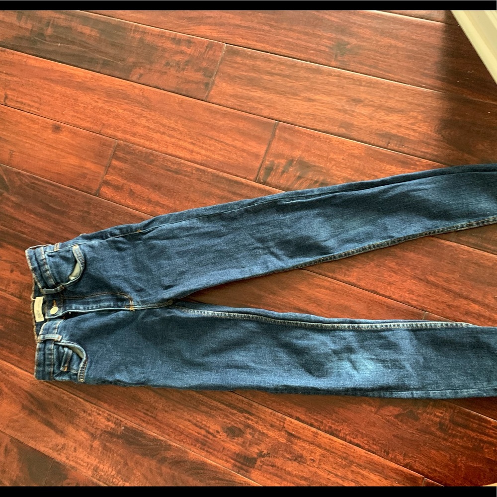 Zara dark denim skinny jeans